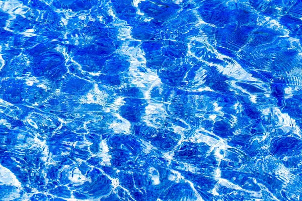 纹理背景 纹理背景 池中的水是在计数器光拍到的 来自太阳的海浪眩光 — 图库照片