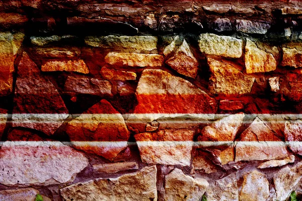 Textuur Achtergrond Patroon Natuursteen Bekleed Muur Hardrock Brokken Massief Evenals — Stockfoto