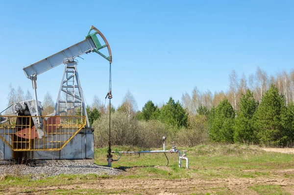 Bombas Óleo Equipamento Indústria Petrolífera Máquina Industrial Energia Equipamento Óleo — Fotografia de Stock