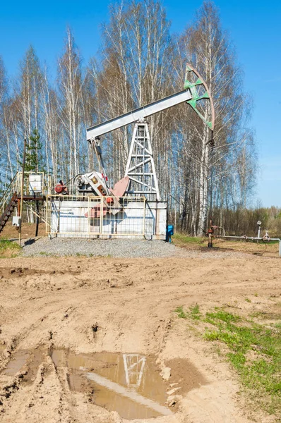 Olejová Čerpadla Zařízení Pro Ropný Průmysl Olejové Čerpadlo Olej Rig — Stock fotografie