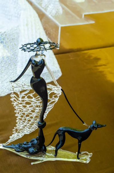 Doku, arka plan, desen. Camdan yapılmış oyuncaklar