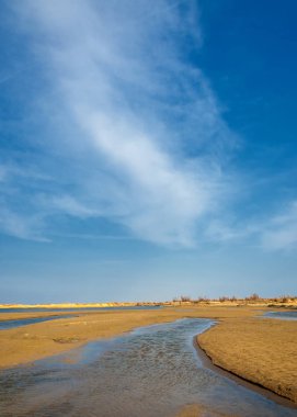 nehir bahar. bahar Nehri Orta Asya'da. Kazakistan bozkır nehir Semirechye. 