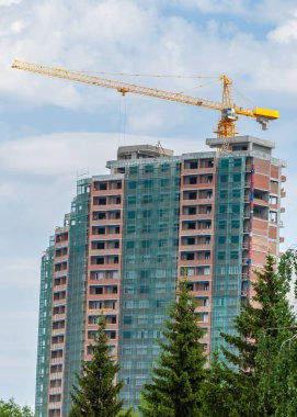 çok katlı bina inşaatı
