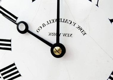 Muhteşem antik Edw. F Caldwell ve bronz saat Çar yaldızlı Co