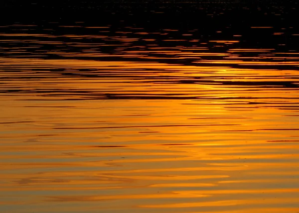Strukturen Water Sunset Sunrise Solen Reflekteras Vatten — Stockfoto
