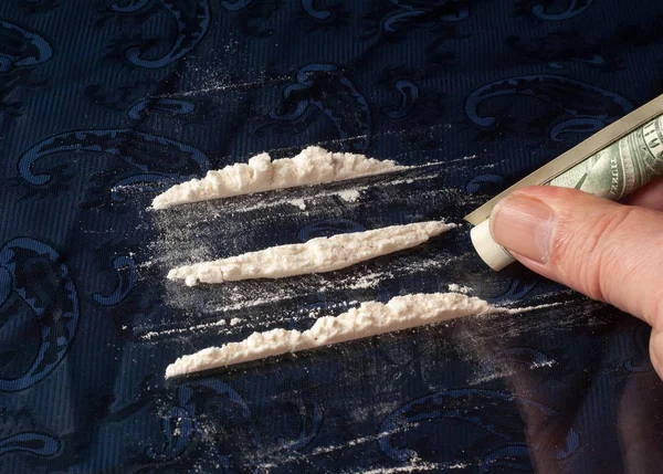 Heroin Dynamite Horse Smack Snow Highly Addictive Analgesic Drug Derived — Stock Photo, Image