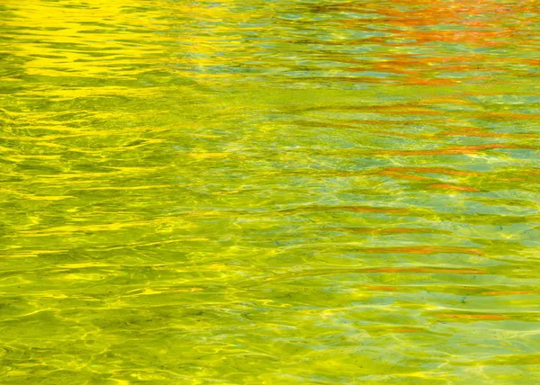 Textura Fondo Agua Piscina Piscina Color Amarillo Agua Amarilla — Foto de Stock