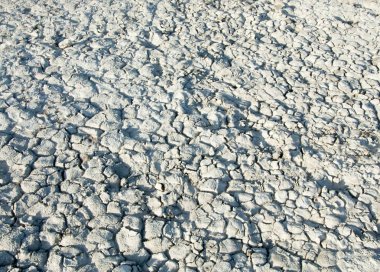 Yere çatlaklar. kuraklık. toprak erozyonu, kırık doku. Kuru kırık zemin. 