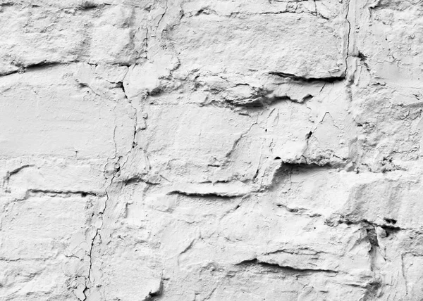 Texture Motif Fond Mur Doublé Pierre Blanchie Chaux Avec Peinture — Photo