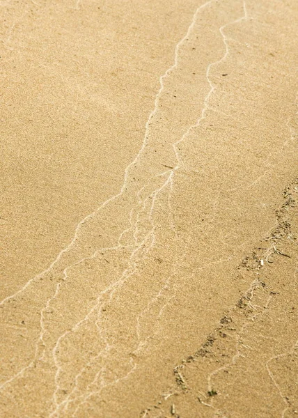 Tekstury Tła Piasek Plaży Luźne Substancji Sypkich Blady Jasnobrązowy Wynikające — Zdjęcie stockowe