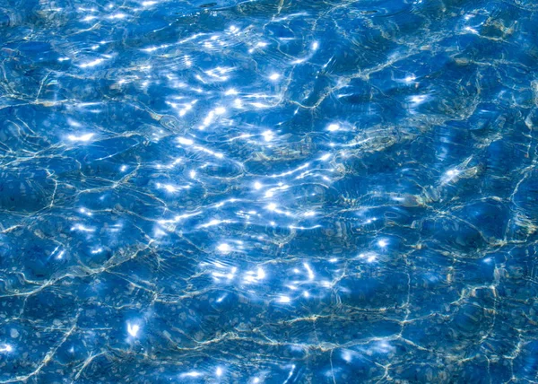 Textura Fundo Contexto Água Piscina Fotografada Sob Luz Contador Brilho — Fotografia de Stock