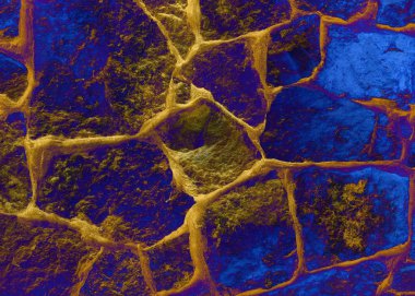 Doku, arka plan. Çit çizgili vahşi taş, granit, kumtaşı