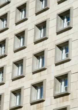 Doku, desen, arka plan. Windows betonarme binaların kentsel peyzaj