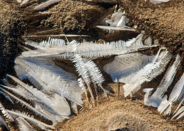 Die Textur Des Sandes Sand Der Wilden Natur — Stockfoto