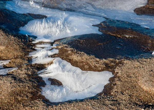 Textury Písku Písek Divoké Přírodě — Stock fotografie
