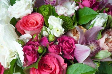 B Güzel buket çiçek büyük düğün töreni için hazır. 