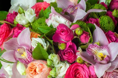 B Güzel buket çiçek büyük düğün töreni için hazır. 