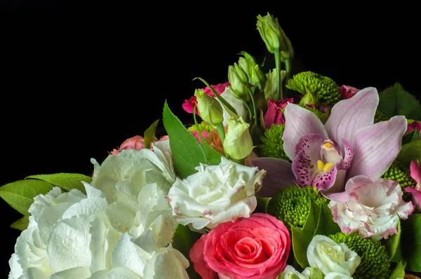 Beautiful Bouquet Flowers Ready Big Wedding Ceremony — Stock Photo, Image
