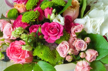 B Güzel buket çiçek büyük düğün töreni için hazır. 