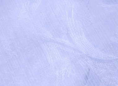 Doku, arka plan, desen. Tül pastel tonları. Mor katlanmış dantel kapatın. Arka plan olarak pastel mor buruşuk tül. Makro görünümü dikiş elbise. Saf düğün Tekstil.