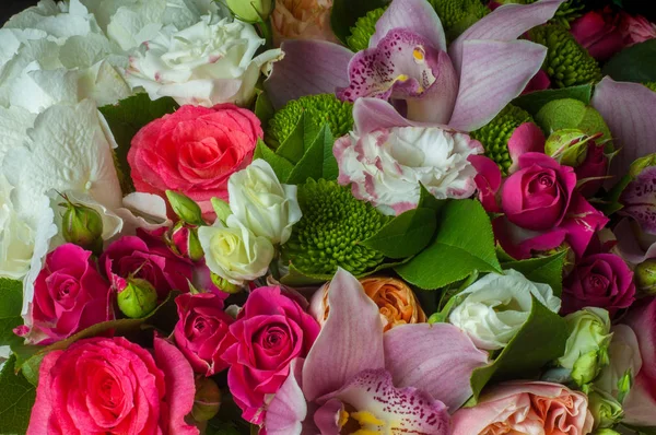 Hermoso Ramo Flores Listo Para Gran Ceremonia Boda — Foto de Stock