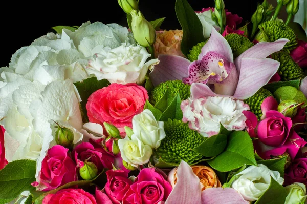 Beautiful Bouquet Flowers Ready Big Wedding Ceremony — Stock Photo, Image