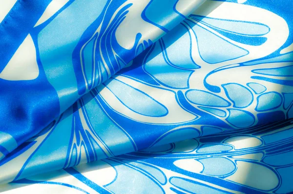 Textur Hintergrund Muster Taschentuch Aus Seide Einer Frau Schal Abstrakte — Stockfoto