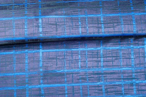 Texture Fabric Background Woolen Cloth Dark Blue Stripes Black Stripes — Stock Photo, Image