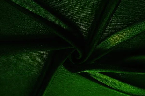 Textur Hintergrund Muster Grünes Transparentes Gewebe Solide Hallo Multi Chiffon — Stockfoto