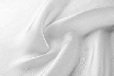 Arka plan doku, desen. Kumaş beyazdır. Beyaz ipek fab