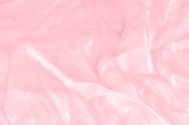 Arka plan doku, desen. Kumaş pembe ipek. Pürüzsüz zarif PIN