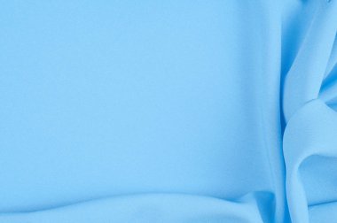 Doku, arka plan, desen. Kumaş ipek mavi. % 100 saf ipek D