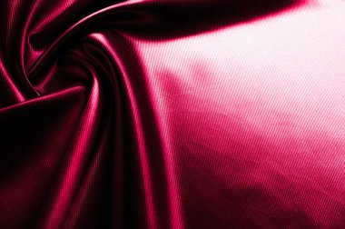 Doku, arka plan, desen. Kırmızı ipek kumaş. Bu saten kumaş kumaş çiçek kullanmak için saç aksesuarları, jewery verme ve kumaş buketleri yapmak için idealdir. 