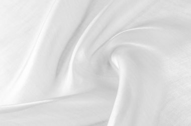 Arka plan doku, desen. Kumaş beyazdır. Beyaz ipek fab