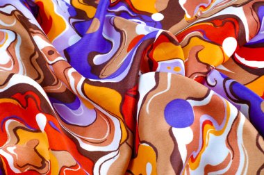 doku, arka plan, soyut bir boyama ipek kumaş. Abstr