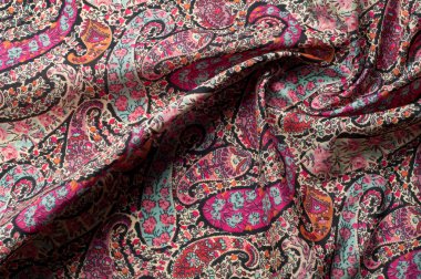 Doku arka plan deseni. Paisley vintage çiçek motifi etnik