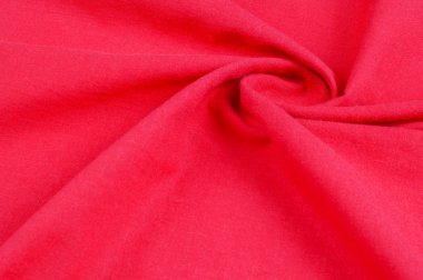 arka plan doku. Pamuk kırmızıdır. Güzel şık kumaş.