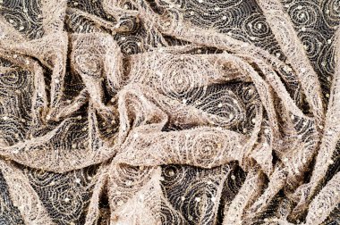 Doku, kumaş, arka plan. Dantel kumaş deseni bir CIR ile