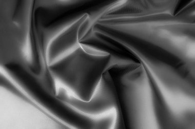 Doku, arka plan, desen. Siyah ipek kumaş. Saf ipek Charme