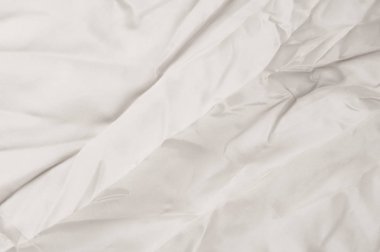 Doku arka planını kumaş. Beyaz kumaş. İpek kumaş duvar kağıdı doku arka planda sepya pastel Beyaz Gölge: güzel doğal ipek dokulu Tekstil. Yumuşak dalgalar ile beyaz soyut kumaş arka plan.