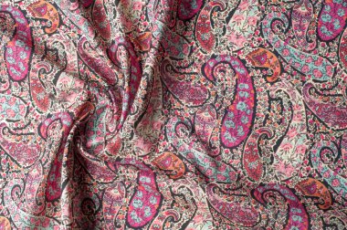 Doku arka plan deseni. Paisley vintage çiçek motifi etnik