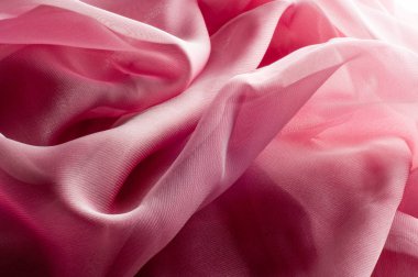 exture, arka plan, desen. İpek kumaş pembe, ince havadar ipek kumaş
