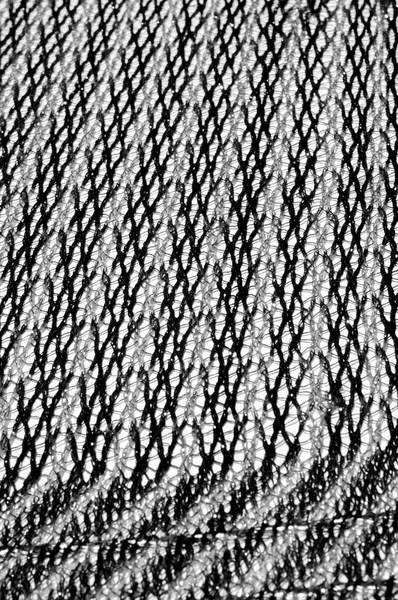 Texture Background Pattern Women Scarf Striped Fabric Black White Lines — Stock Photo, Image