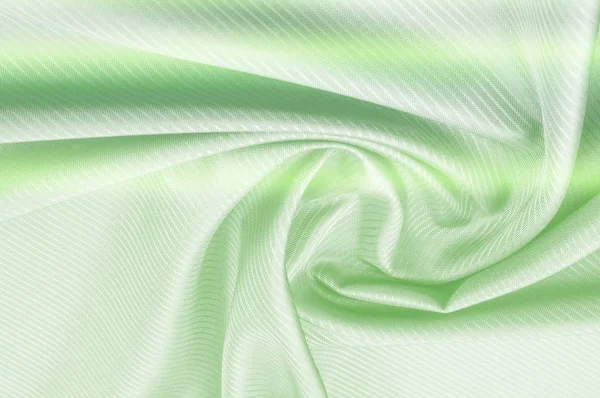 Background Pattern Texture Silk Fabric Green Tones Fine Silk Top — Stock Photo, Image