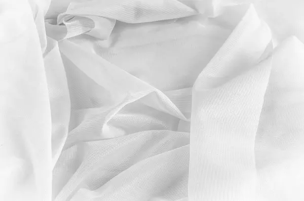 Textura, fondo, patrón. Textura de tela de seda - Blanco. Si. — Foto de Stock
