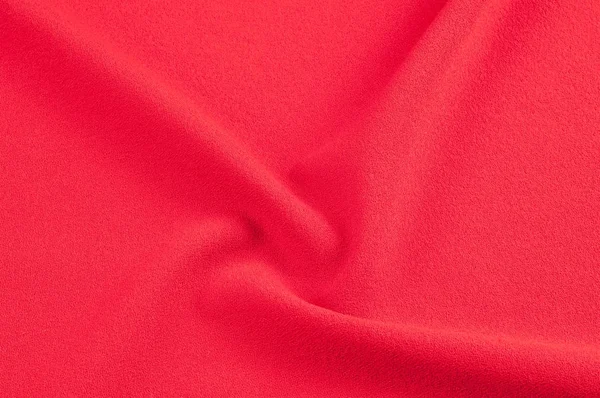 テクスチャ、背景、パターン。赤い布。赤の抽象的な背景 — ストック写真