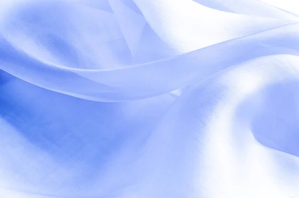 蓝色丝绸织品 抽象背景奢华的蓝色面料或液体波浪或波浪状的垃圾质地 整个背景 — 图库照片