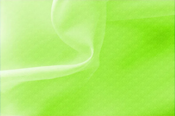 Texture, background, pattern. Silk fabric is transparent, green.