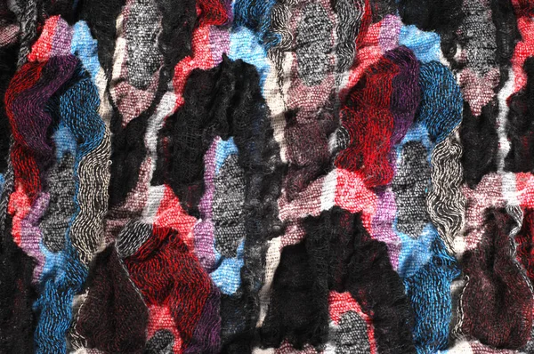 Doku, arka plan, desen. Yumuşak sıcak sıcacık atkı dikiş kumaş artıkları