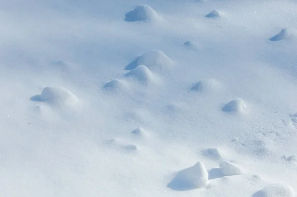 Texture Background Pattern Footprints Snow Frost Very Cold White Snow — Stock Photo, Image